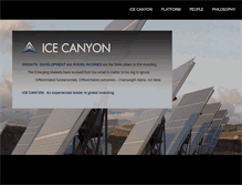 Tablet Screenshot of icecanyon.com